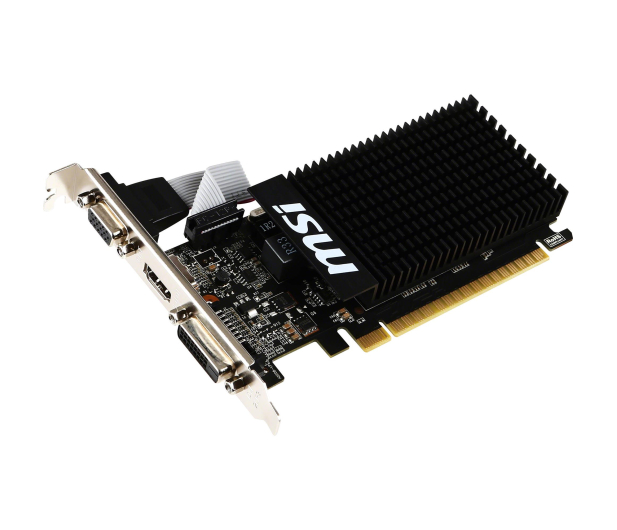 MSI GeForce GT 710 2GB DDR3 64BIT DVI/D-SUB/HDMI GT 710 2GD3H LP - 285436 - zdjęcie 2